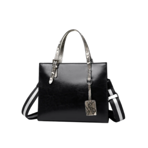 Sleek Black Tote Bag