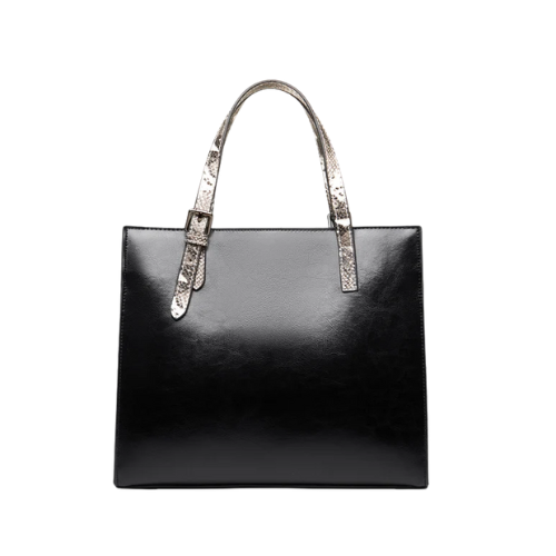 Sleek Black Tote Bag - Image 3