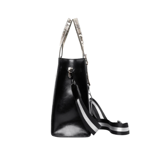Sleek Black Tote Bag - Image 2